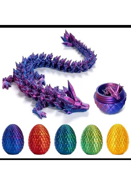 Ejderha Yumurtası ve Ejderha Figür Eklemli Kırılmaz Dayanıklı Figür Oyuncak Ejder modelleri