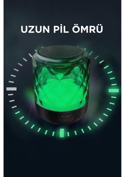 D15 Taşınabilir Kablosuz Bluetooth Hoparlör Siyah modelleri