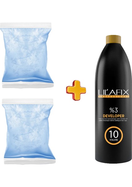 3'lü Paket Set Mavi Oryal 2X500 gr + 1000 ml Oksidan 10 Volum