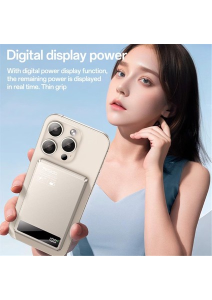 Yesido YP66 5.000 Mah LED Şarj Göstergeli 20W Type-C Çıkışlı ve 15W Kablosuz Şarjlı Pd Hızlı Şarj Magsafe ile Uyumlu Powerbank - Gold fırsatları