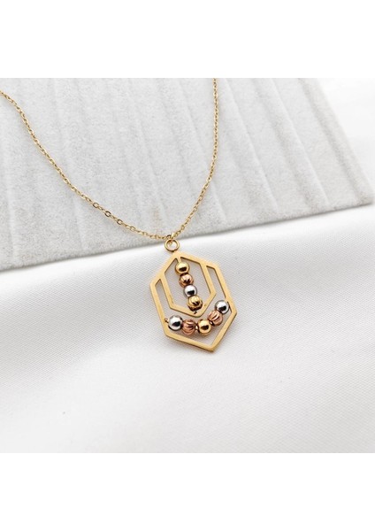 Kararmaz Dorika Çelik Kolye