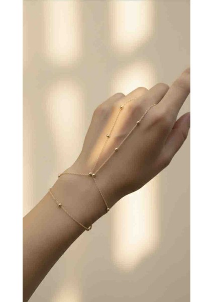 Paslanmaz Çelik Kararmaz Şahmeran | Suya Dayanıklı Altın Rengi Toplu Bileklik