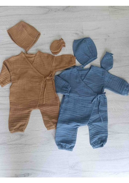 Müslin Bebek Tulum Takımı
