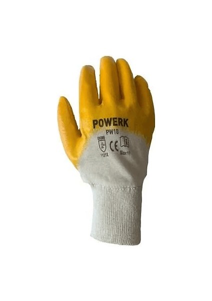 Powerk PW10 Sarı Nitril Eldiven