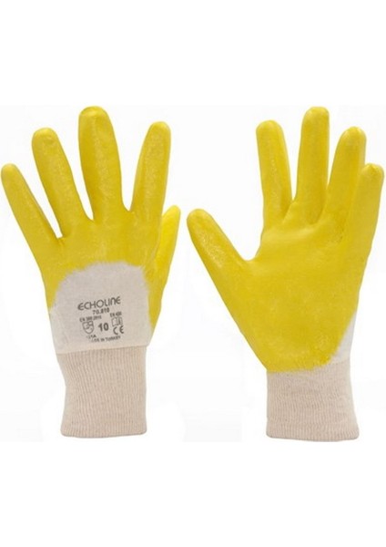 Hegi Echoline 3/4 Sarı Nitril Kaplı Iş Eldiveni