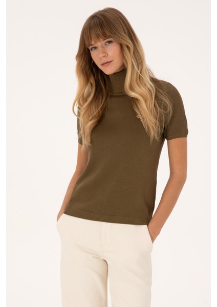 Kadın Haki Kazak /triko 50314835-VR027