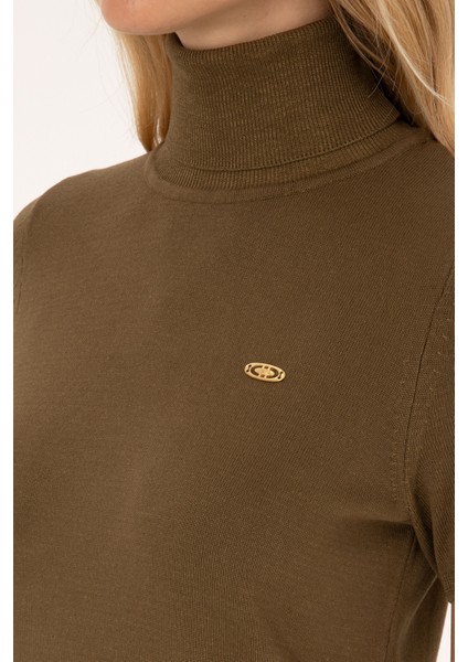 Kadın Haki Kazak /triko 50314835-VR027