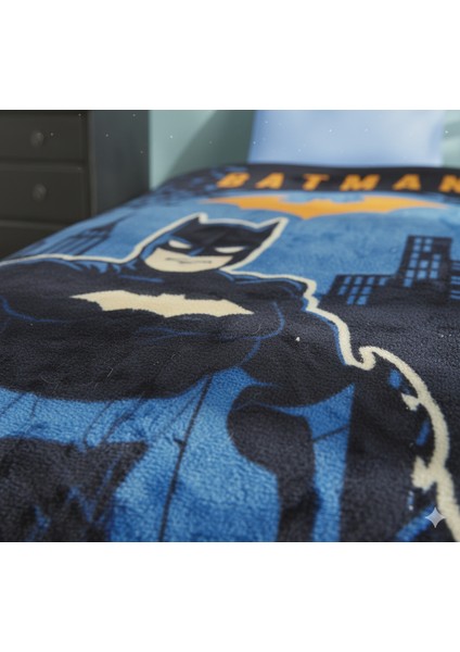 Kara Şövalye Seninle! Batman Gotham Lisanslı Tek Kişilik Çocuk Battaniyesi (155X215 Cm) fiyatları