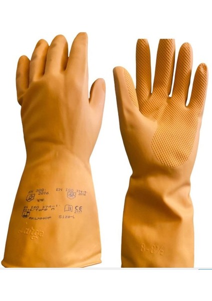 Lalan NRFLHD001 Turuncu Lateks Eldiven