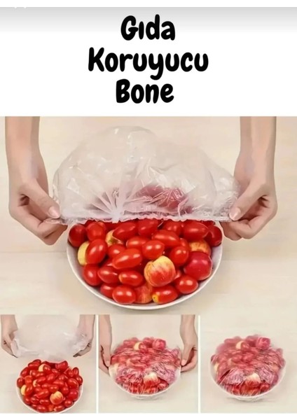 Gıda Koruyucu Bone 200 Adet | Esnek Lastikli Gıda Saklama Kapağı | Tekrar Kullanılabilir Kapak Seti fiyatları
