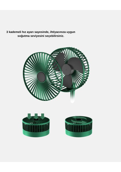 Taşınabilir Katlanabilir Mini Fan 3 Kademeli Şarj Edilebilir indirimleri