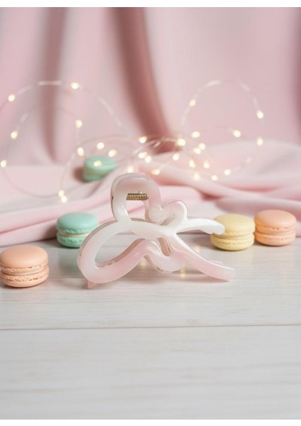 Kadın Kelebek Şekilli Soft Akrilik Mandal Açık Pembe Toka fiyatları