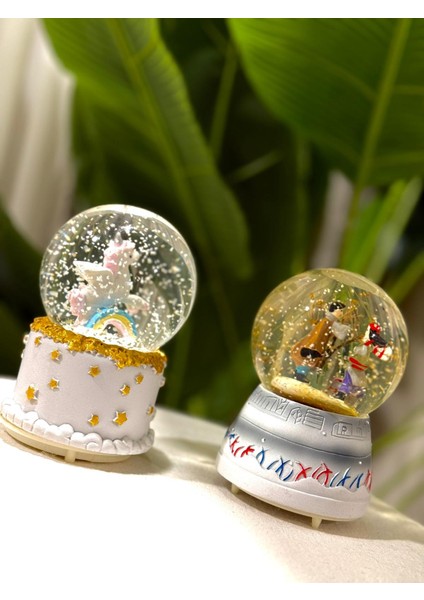 Unicorn Tasarımlı Müzikli Işıklı Kar Küresi fiyatları