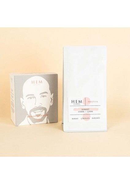 Hem Istanbul Brezilya Sunset 1100M / 1250M- Cold Washed Kahve Çekirdek Kahve 250 gr
