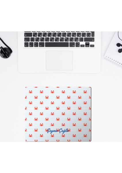 Isme Özel Baskılı Mousepad / Kişiselleştirilebilir Hediyelik Mousepad / Yengeç Desenli Mousepad fiyatları