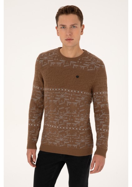 Erkek Kahverengi Kazak /triko 50308237-VR029