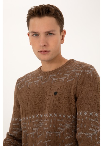 Erkek Kahverengi Kazak /triko 50308237-VR029 fiyatları