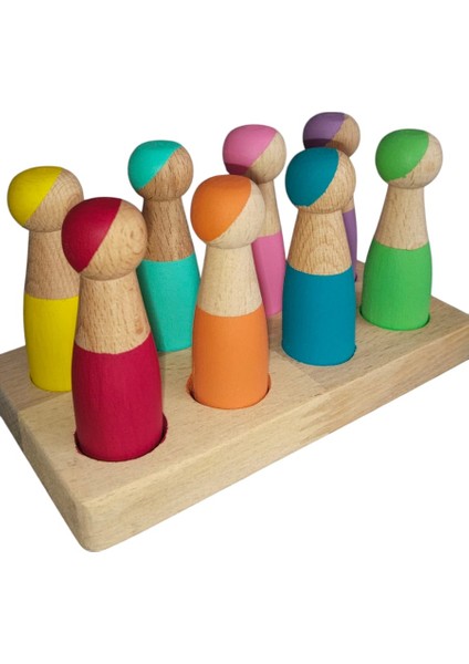 Waldorf 8 Li Peg Bebek Renk Eşleştirme Seti