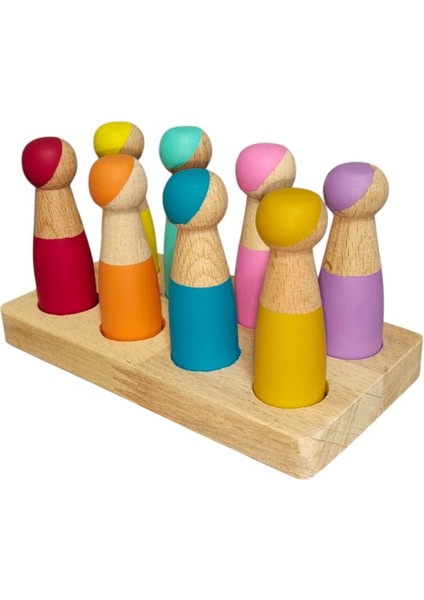 Waldorf 8 Li Peg Bebek Renk Eşleştirme Seti fırsatları