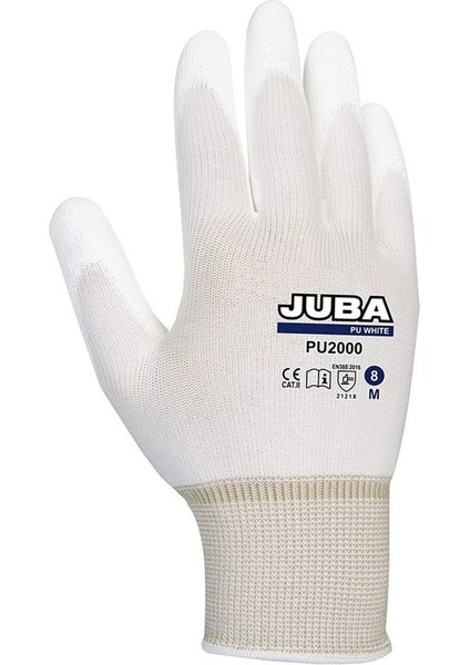 Juba PU2000 Beyaz Montaj Eldiveni (Pu) - Iş Güvenliği Eldiveni