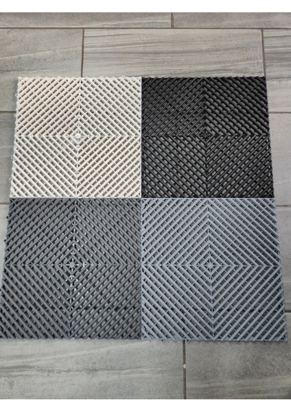 Profesyonel Geçmeli Zemin Karo 40X40 cm | Oto Yıkama Detailing Garaj Tamirhane Zemin Kaplaması (7 Adet)
