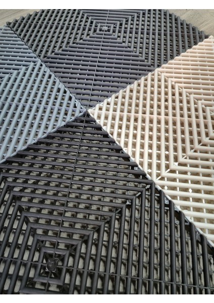 Profesyonel Geçmeli Zemin Karo 40X40 cm | Oto Yıkama Detailing Garaj Tamirhane Zemin Kaplaması (7 Adet) indirimleri