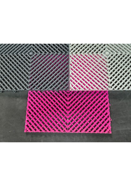 Profesyonel Geçmeli Zemin Karo 40X40 cm | Oto Yıkama Detailing Garaj Tamirhane Zemin Kaplaması (7 Adet)