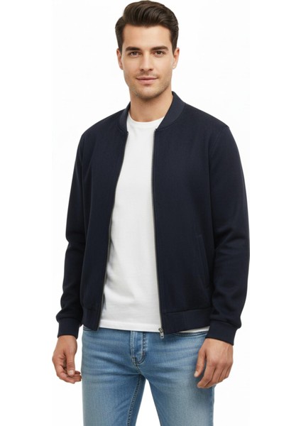 Erkek Regular Fit Mevsimlik Hakim Yaka Süet Spor Mont BGL-ST05014