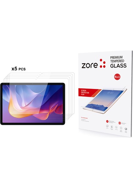 Xiaomi Redmi Pad 2 Zore 5in1 Tablet Temperli Cam Ekran Koruyucu fiyatları