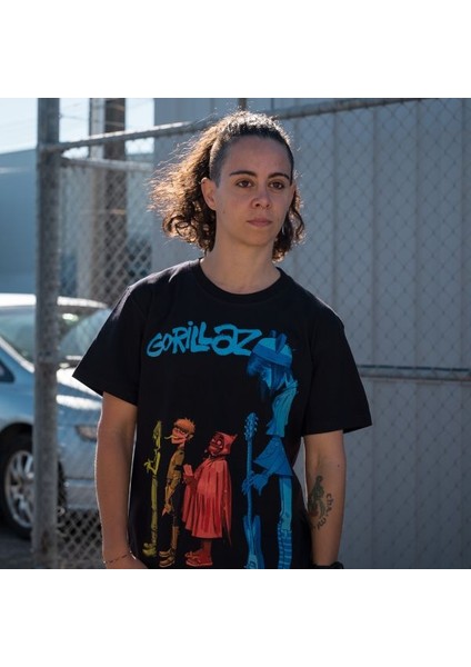 Gorillaz Sırtbaskı Detaylı Premıum Kalite Unısex Model T-Shırt