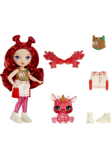 Rh Littles Gökkuşağı Perisi Apple Anderson Bebek Seti Kırmızı Saçlı Mini Kız Kardeş Oyuncak - 14 cm fiyatları