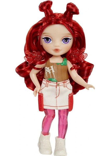 Rh Littles Gökkuşağı Perisi Apple Anderson Bebek Seti Kırmızı Saçlı Mini Kız Kardeş Oyuncak - 14 cm modelleri