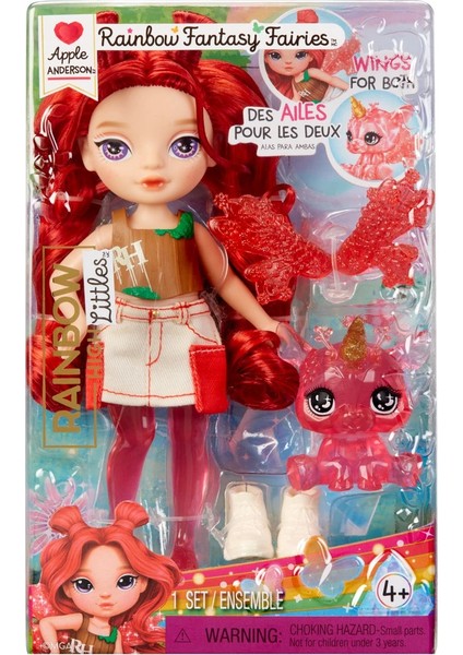 Rh Littles Gökkuşağı Perisi Apple Anderson Bebek Seti Kırmızı Saçlı Mini Kız Kardeş Oyuncak - 14 cm indirimleri