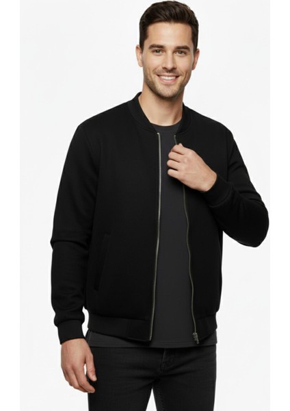 Erkek Regular Fit Mevsimlik Hakim Yaka Süet Spor Mont BGL-ST05014