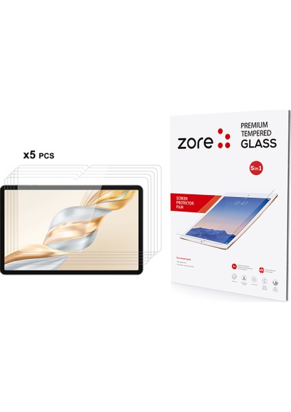 Honor Pad X9A Zore 5in1 Tablet Temperli Cam Ekran Koruyucu fiyatları