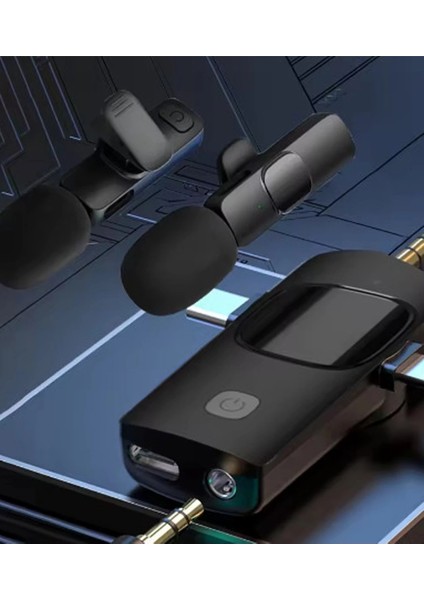 Yüksek Kalite Profesyonel 3 In 1 Kablosuz Taşınabilir Yaka Mikrofonu Tiktok fiyatları