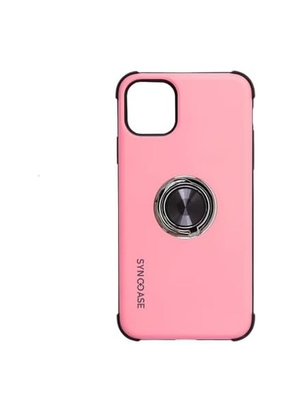 11 Kılıf - Halka Tutuculu & Stand Özellikli Silikon Telefon Kılıfı - Darbe Emici, Mıknatıslı, Yüzey Koruma - Ince Tasarım, Halka Tutucu ve Araç Mıknatısı Uyumlu Açık Pembe modelleri