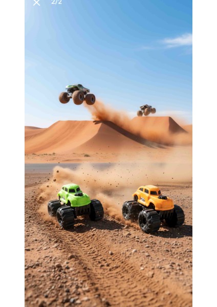 Canavar Kamyonlar Arenası: Tiger ve T-Rex Monster Trucks Seti - Adrenalin Dolu Yarışlar Başlıyor!