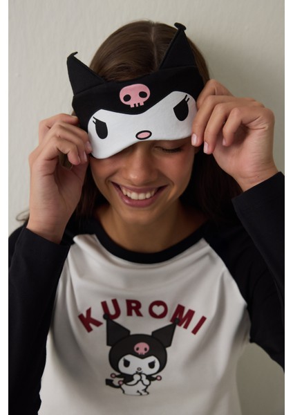 Siyah Kuromi Baskılı Uyku Gözlüğü