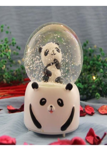 Işıklı Müzikli Panda Temalı Işıklı Kar Küresi fiyatları