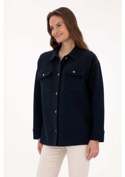 Kadın Lacivert Gömlek Örme 50314224-VR033 modelleri