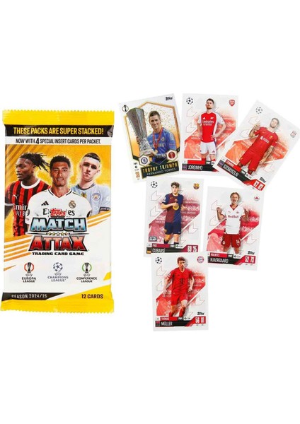 Uefa Match Attax 2024-25 Koleksiyon Kartları