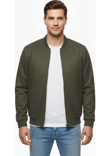 Erkek Büyük Beden Mevsimlik Hakim Yaka Süet Spor Mont BGL-ST05015