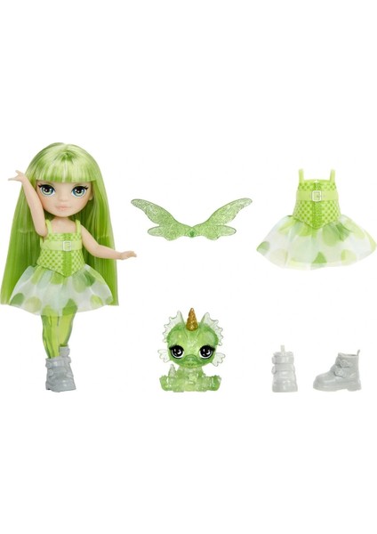 Peri Kanatlı Mini Bebek Rainbow High Littles Emerald Hunter Yeşil Saçlı Oyuncak Seti - 14 cm fiyatları