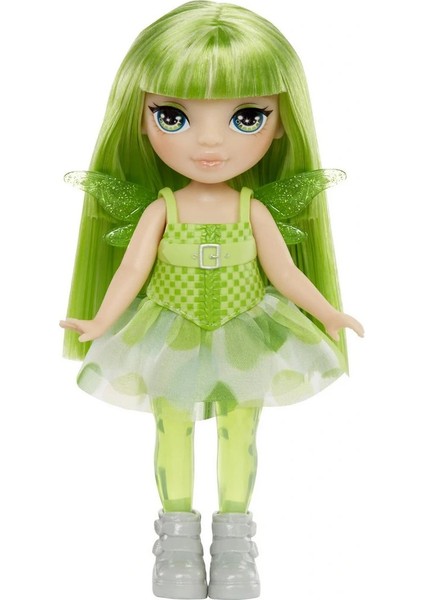 Peri Kanatlı Mini Bebek Rainbow High Littles Emerald Hunter Yeşil Saçlı Oyuncak Seti - 14 cm modelleri