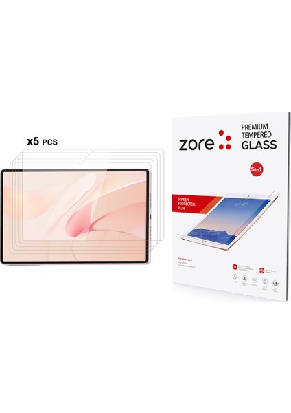 Huawei Matepad 12X Zore 5in1 Tablet Temperli Cam Ekran Koruyucu