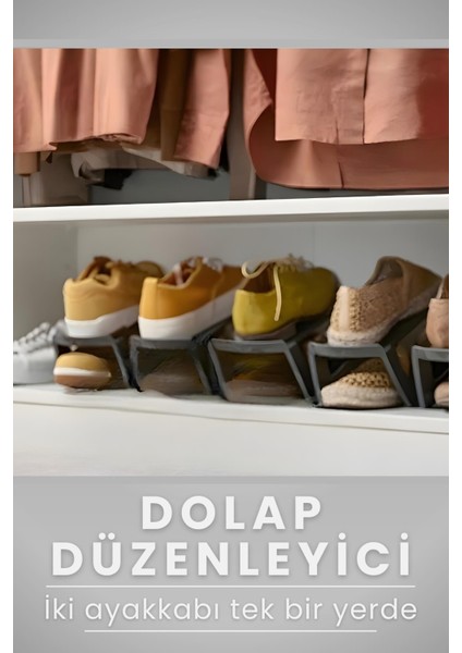 Ayakkabı Rampası 3 Adet | Dolap Düzenleyici Ayakkabı Sergi Rampası fiyatları