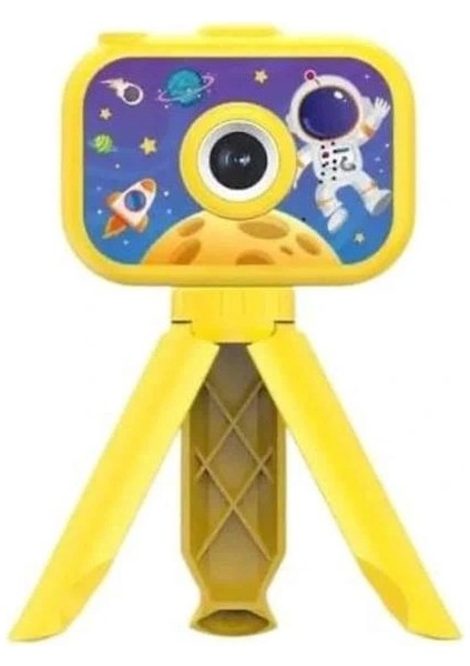 Çocuklara Özel Ayaklı Mini Fotoğraf Makinesi Dijital LCD Ekran