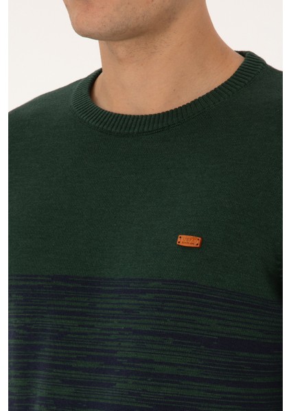 Erkek Koyu Yeşil Kazak /triko 50314970-VR079