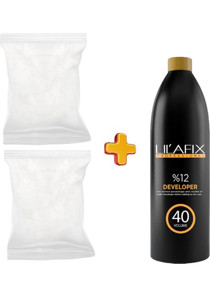 3'lü Paket Set Gri Oryal 2X500 gr + 1000 ml Oksidan 40 Volum